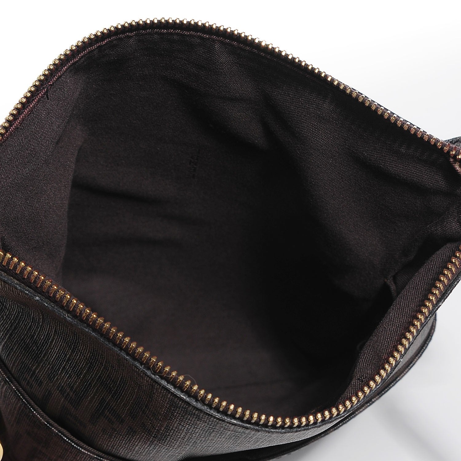 Fendi Zucchino Spalmati Forever Small Crossbody Moro Black 5 of 10