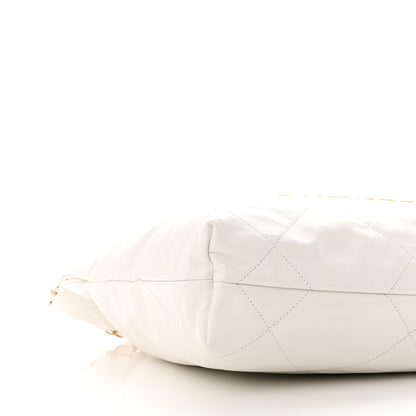 Chanel Shiny Calfskin Quilted Small Chanel 22 White 10 of 11