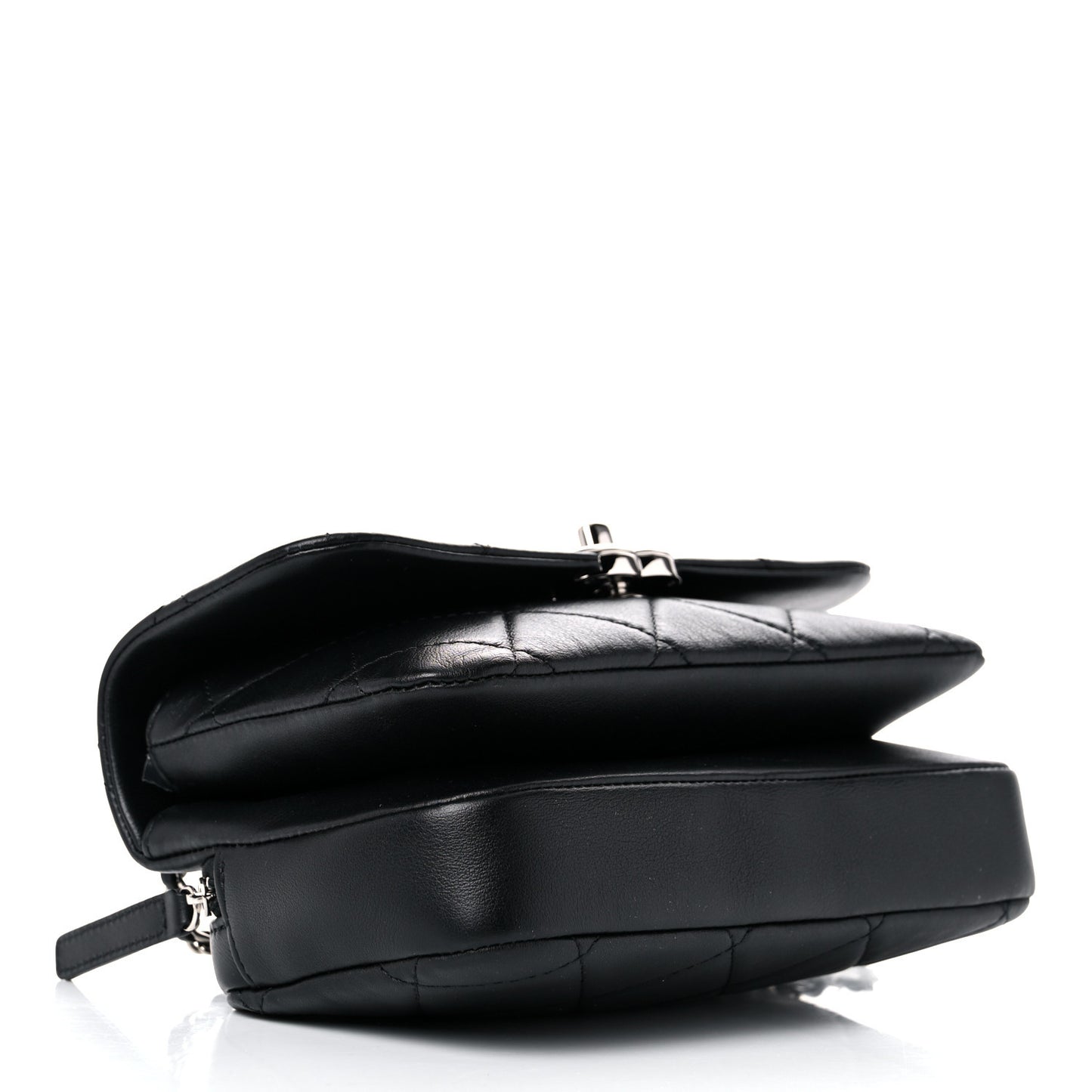 Lambskin Quilted CC Flap Black