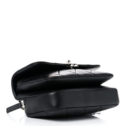 Chanel Lambskin Quilted CC Flap Black 3 of 9