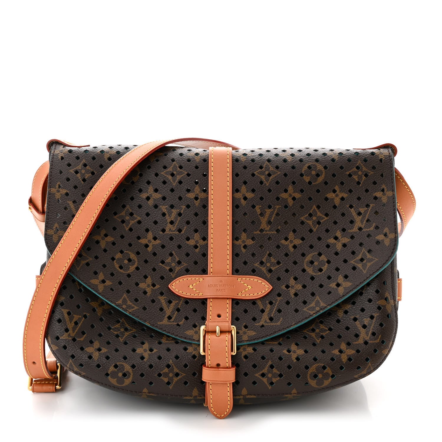 Louis Vuitton Monogram SC Flore Saumur Teal 1 of 10