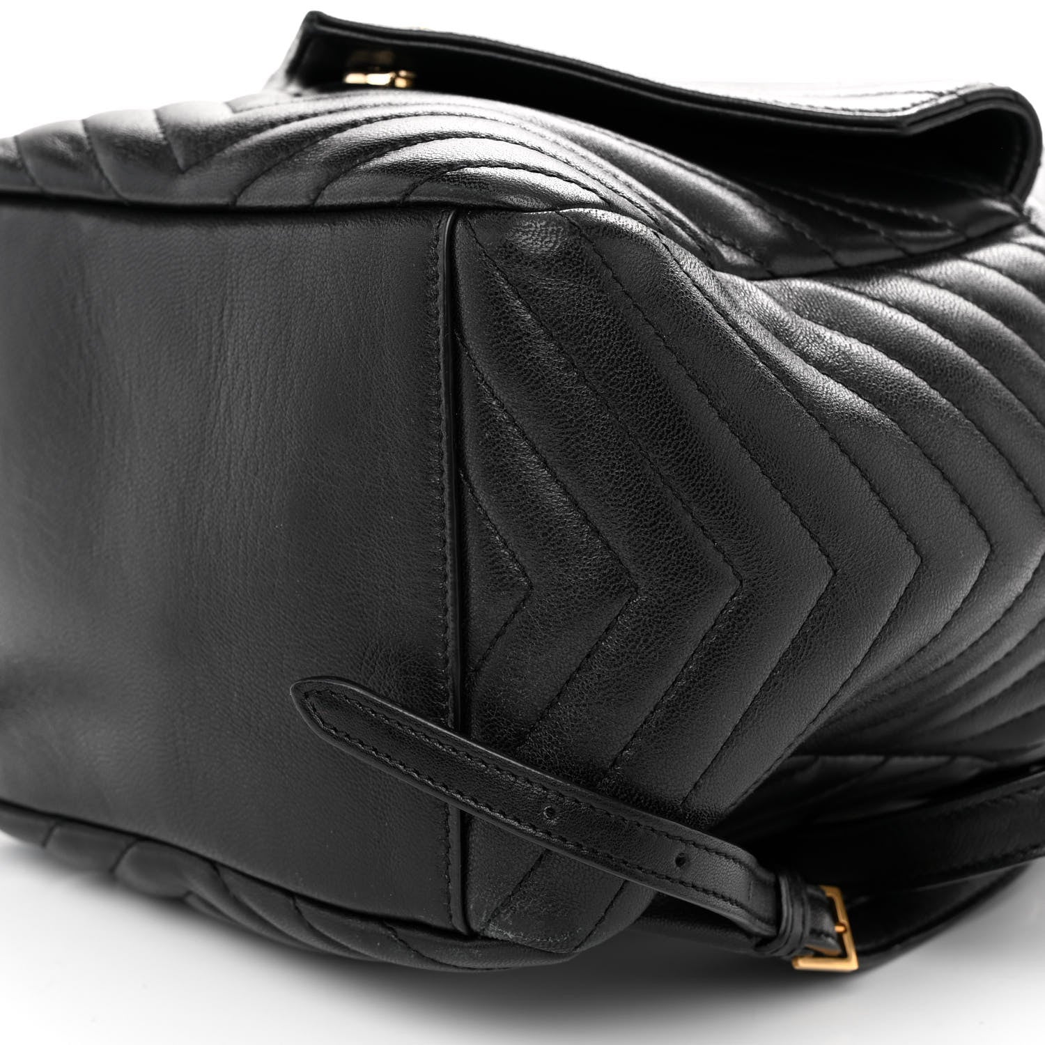 Saint Laurent Lambskin Matelasse Monogram Joe Backpack Black 9 of 9
