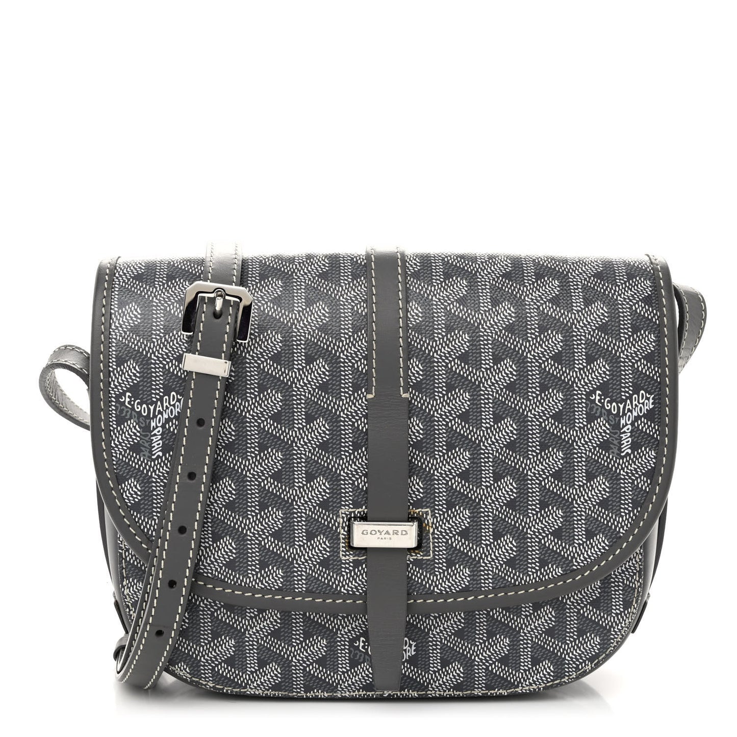 Goyardine Belvedere II PM Messenger Bag Gray