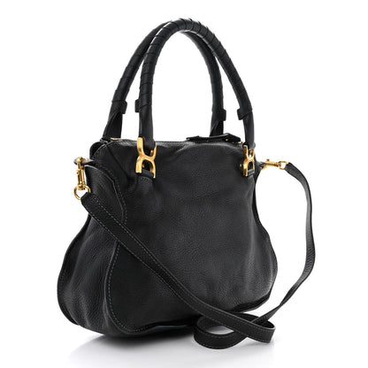 Chloe Calfskin Medium Marcie Satchel Black 3 of 13