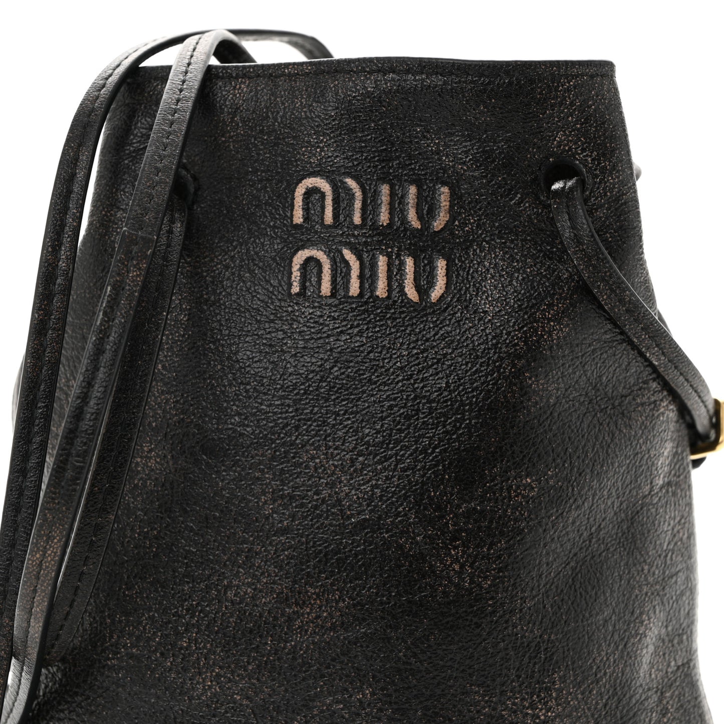 Distressed Nappa Pouch Coffee