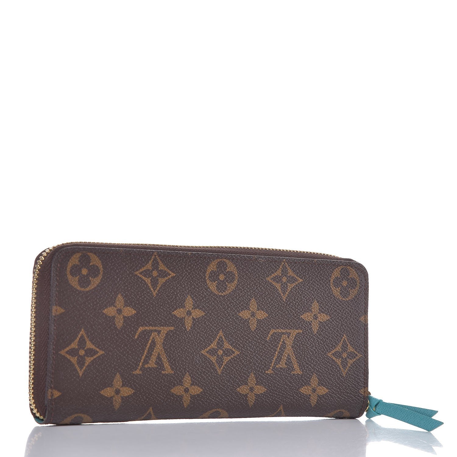 Louis Vuitton Monogram Clemence Wallet Turquoise 3 of 8