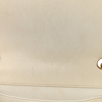 Chanel Lambskin Stitched Small Single Flap White 10 of 17