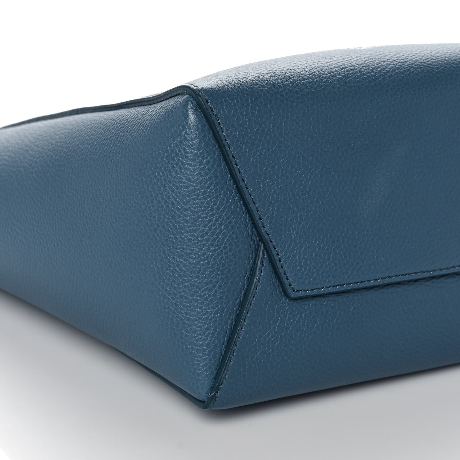Celine Soft Grained Calfskin Small Sangle Bucket Bag Blue 7 of 9