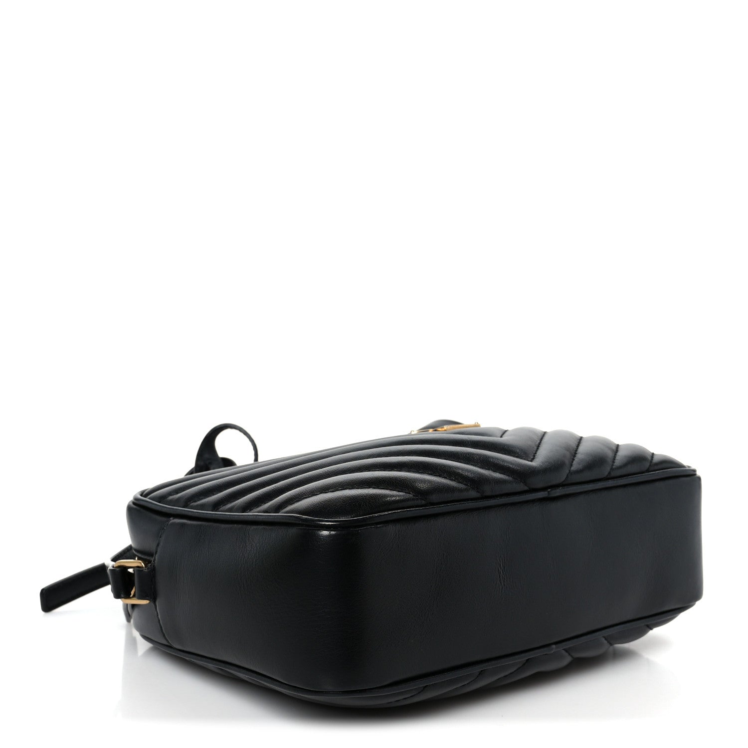 Saint Laurent Calfskin Matelasse Monogram Lou Camera Bag Black 4 of 10