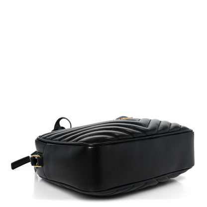 Saint Laurent Calfskin Matelasse Monogram Lou Camera Bag Black 4 of 10