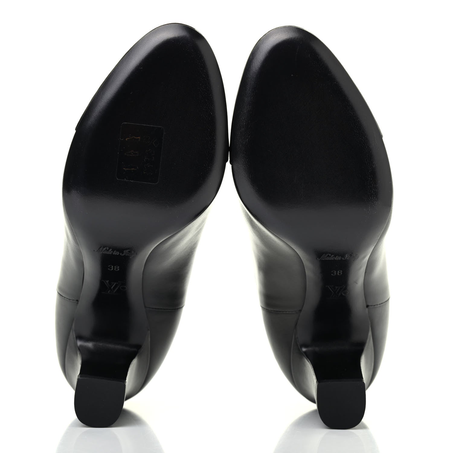 Louis Vuitton Calfskin Monogram Uniformes Cap Toe Chelsea 75mm Ankle Boots 38 Black 4 of 4