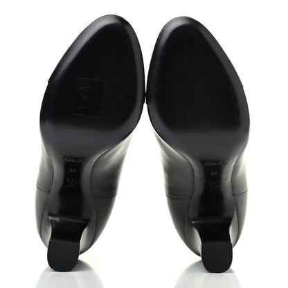 Louis Vuitton Calfskin Monogram Uniformes Cap Toe Chelsea 75mm Ankle Boots 38 Black 4 of 4