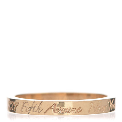 Tiffany 18K Yellow Gold Notes Fifth Avenue New York Ring 54 7 1 of 5