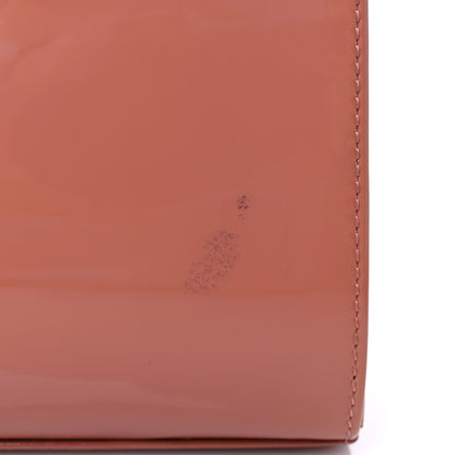 Mansur Gavriel Patent Calfskin Elegant Top Handle Bag Blush 7 of 8
