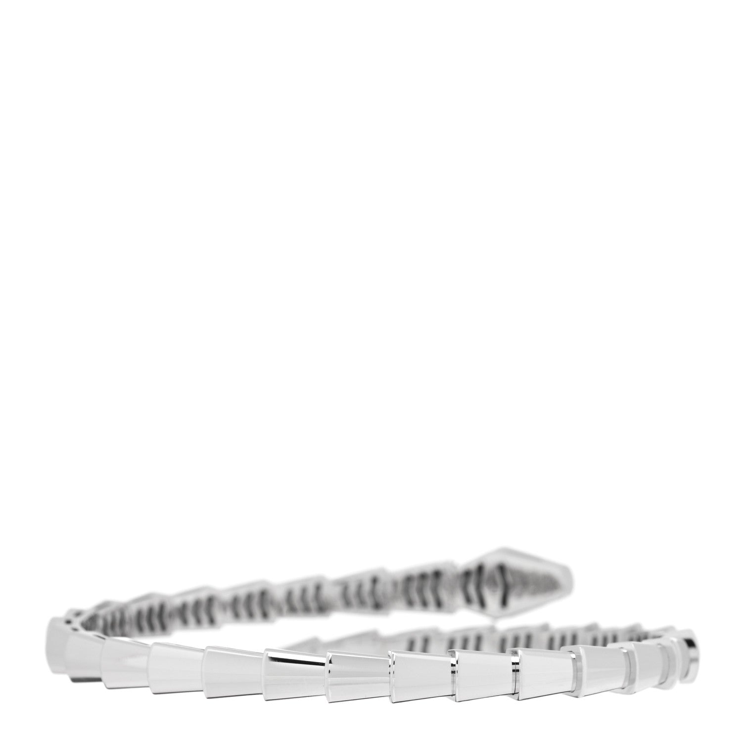 Bulgari 18K White Gold Serpenti Viper Bracelet 15 2 of 4