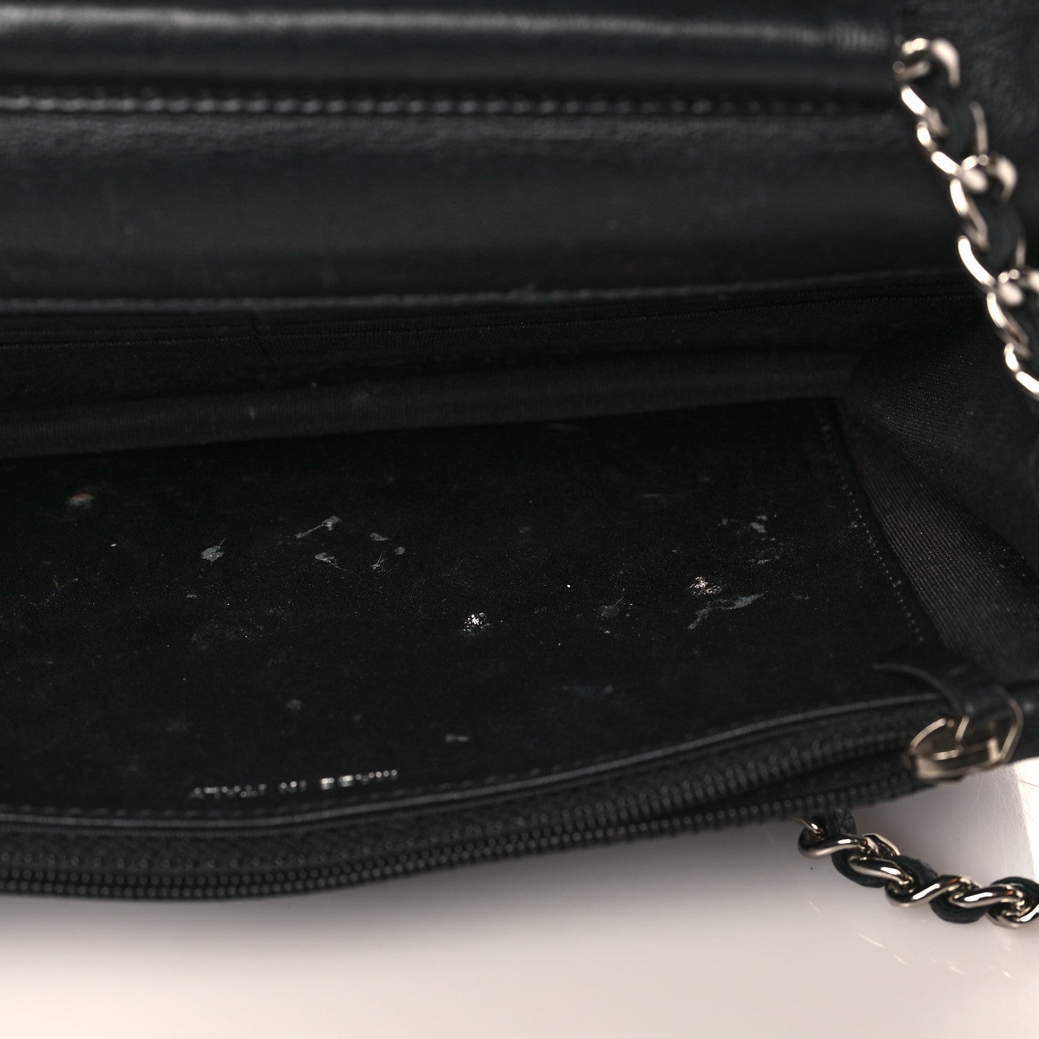 Chanel Caviar Timeless CC Wallet On Chain WOC Black 12 of 13