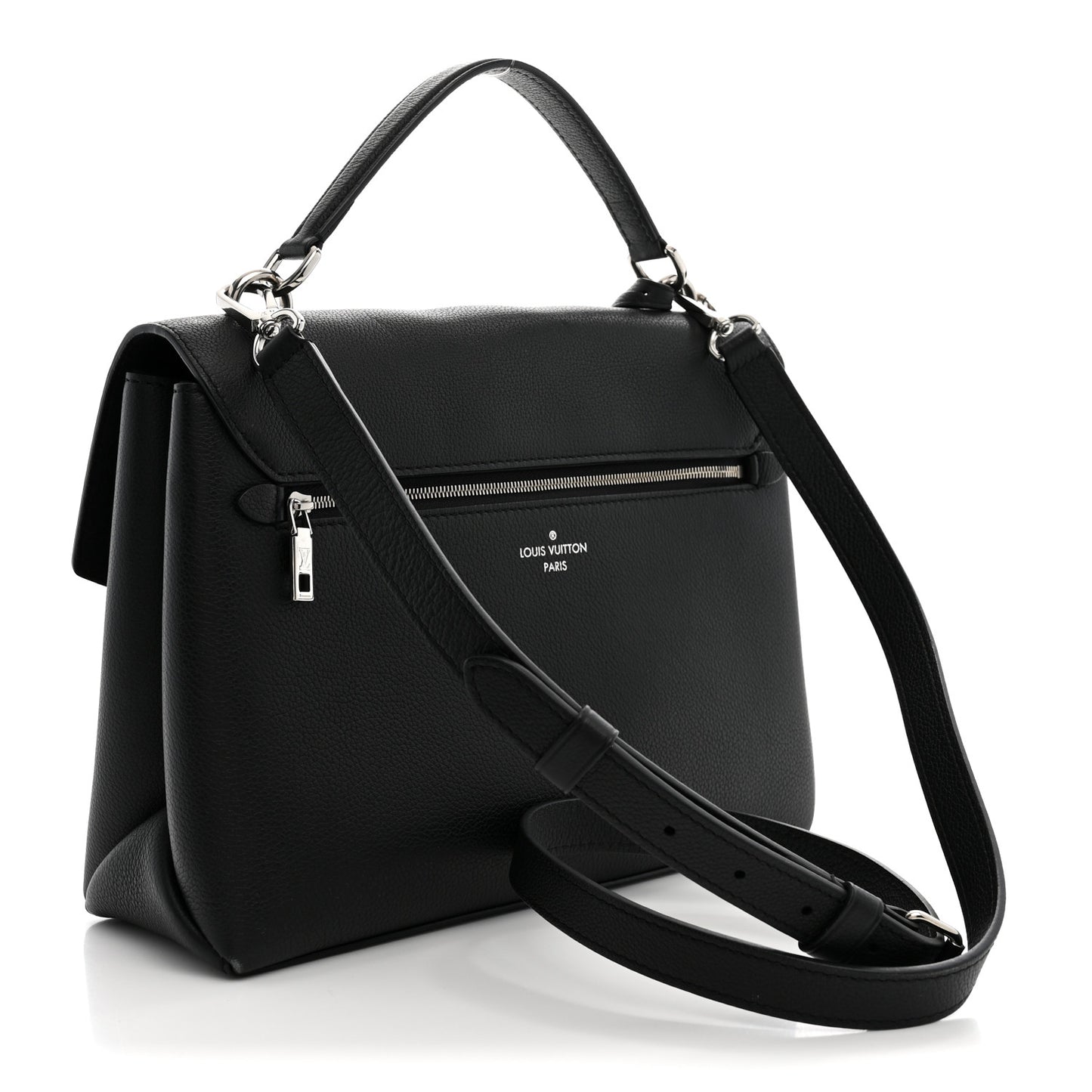 Soft Calfskin My Lockme Top Handle Black