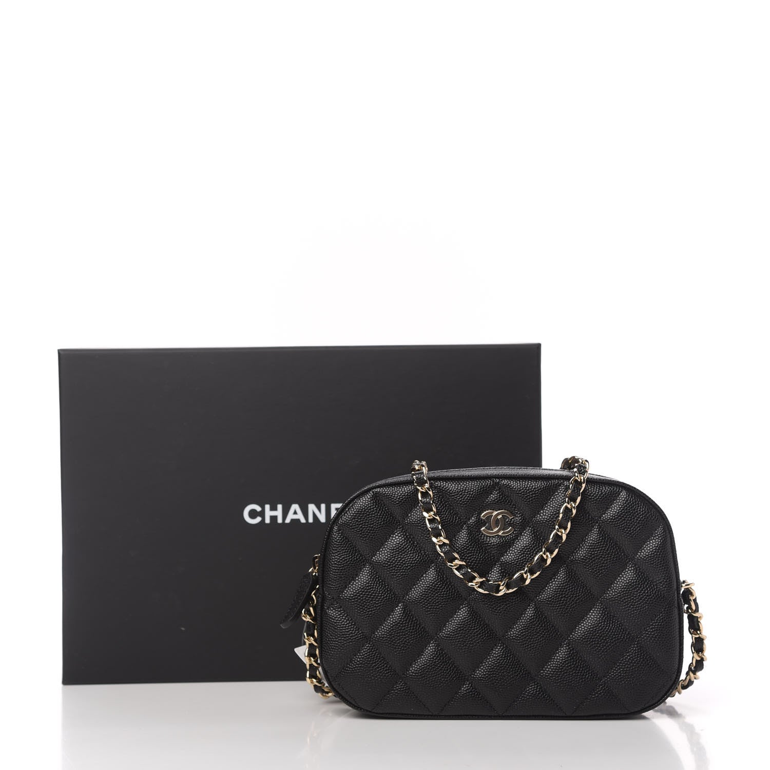 Chanel Caviar Quilted Vanity With Chain Black 11 of 11