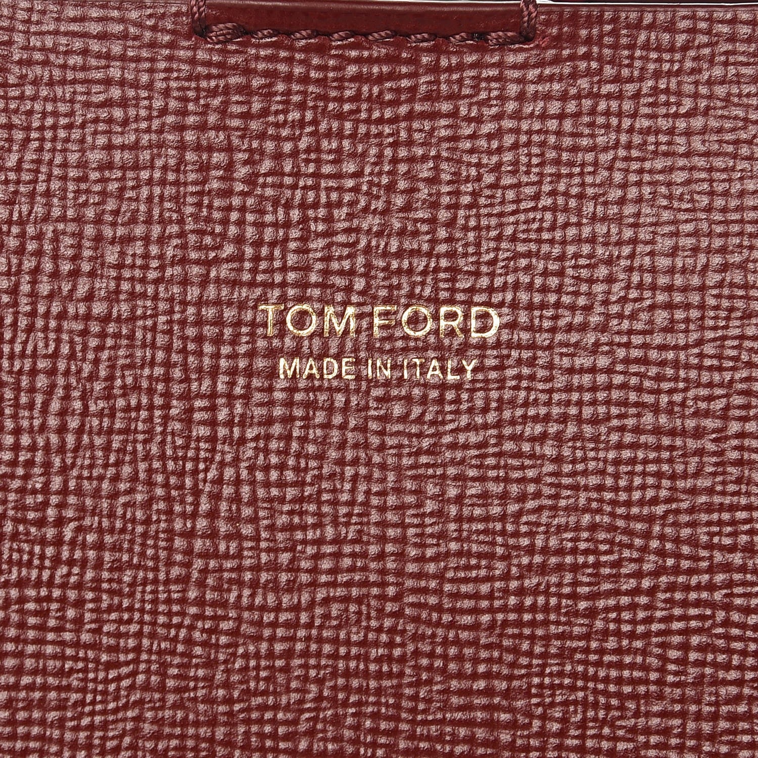 Tom Ford Grained Calfskin Small T Tote Cabernet 6 of 7