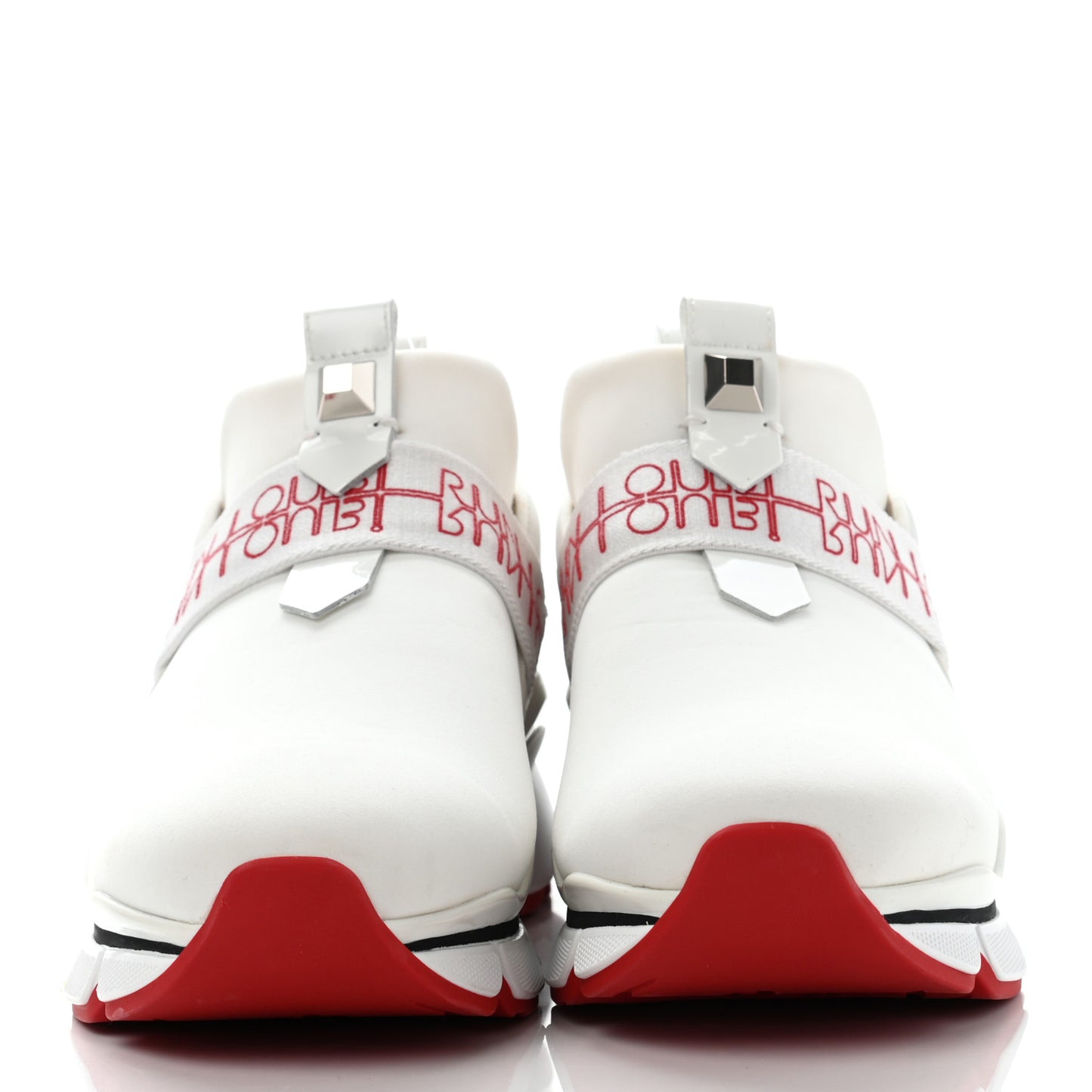 Neoprene Patent Nappa Lipsy Run Sneakers 37.5 White