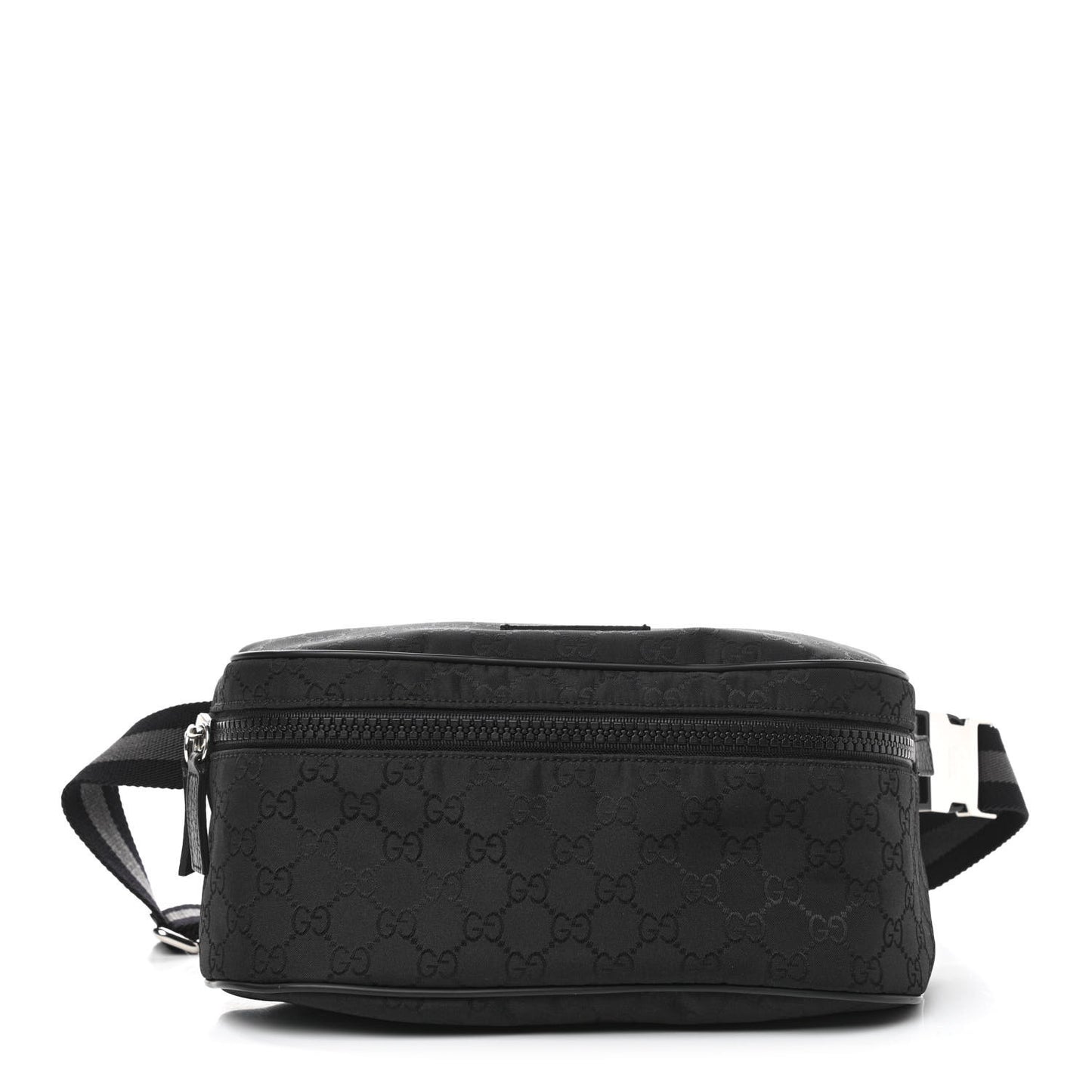 Nylon Monogram Fanny Pack Belt Bag Black