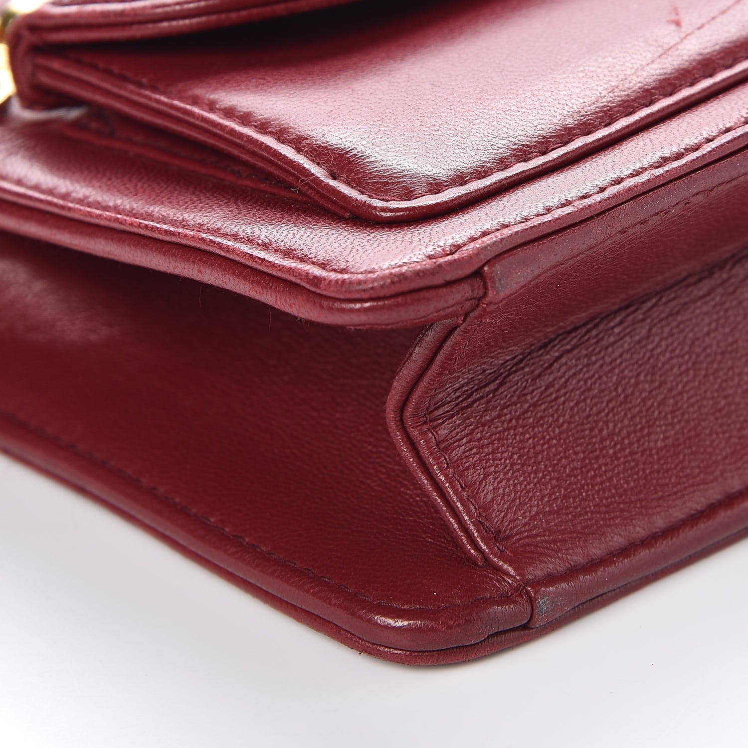 Chanel Lambskin CC Wristlet Red 10 of 11