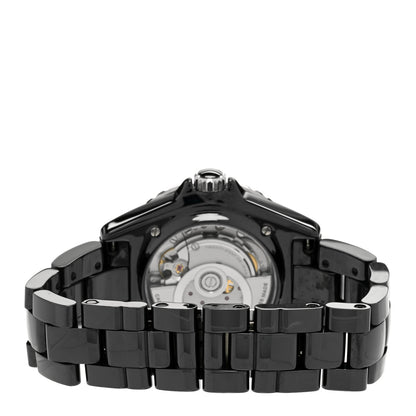 Chanel Stainless Steel Ceramic 38mm J12 Automatic Watch Black 3 of 5