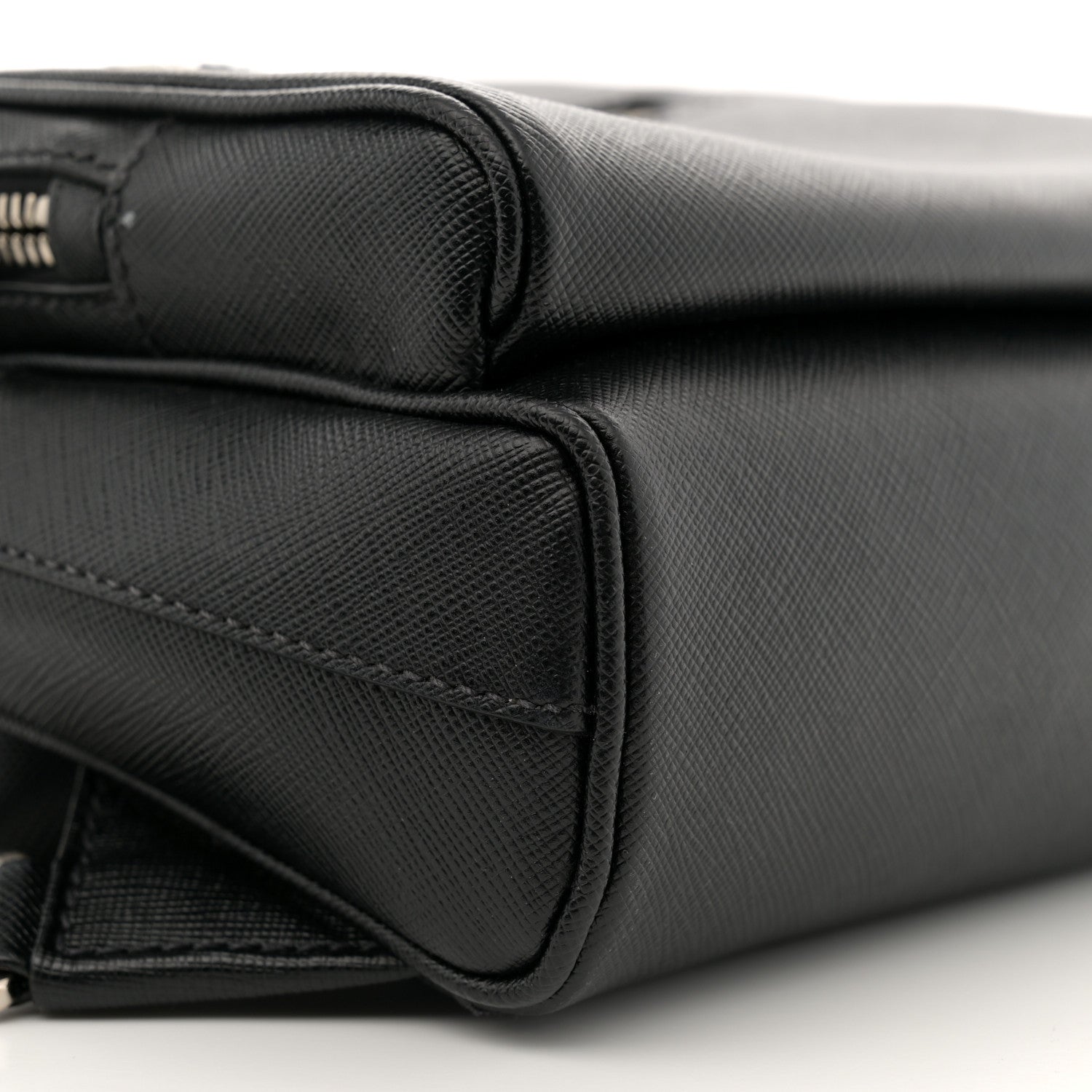 Prada Saffiano Sling Backpack Black 8 of 11