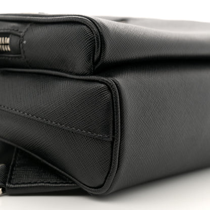 Prada Saffiano Sling Backpack Black 8 of 11