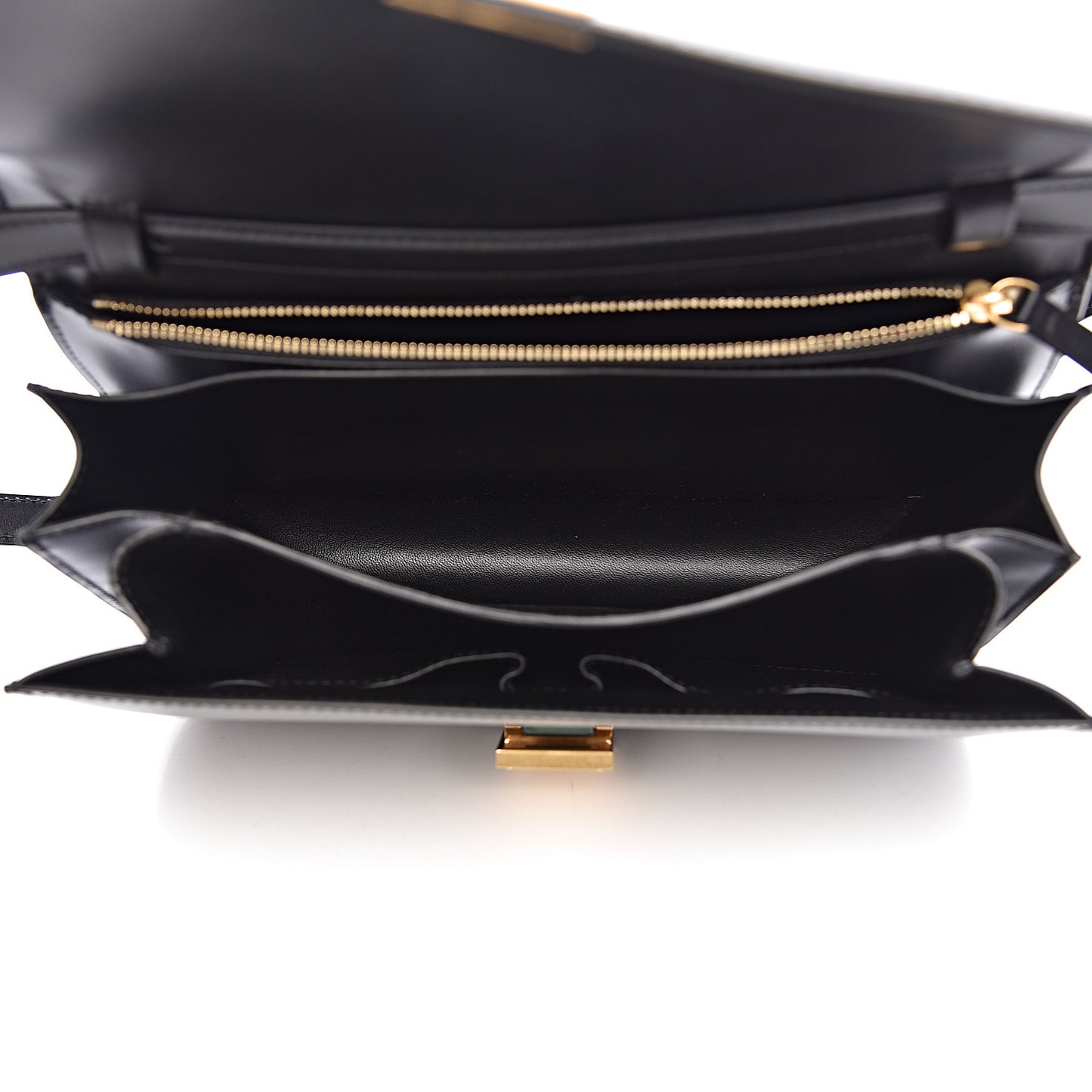 Box Calfskin Medium Classic Box Flap Bag Black