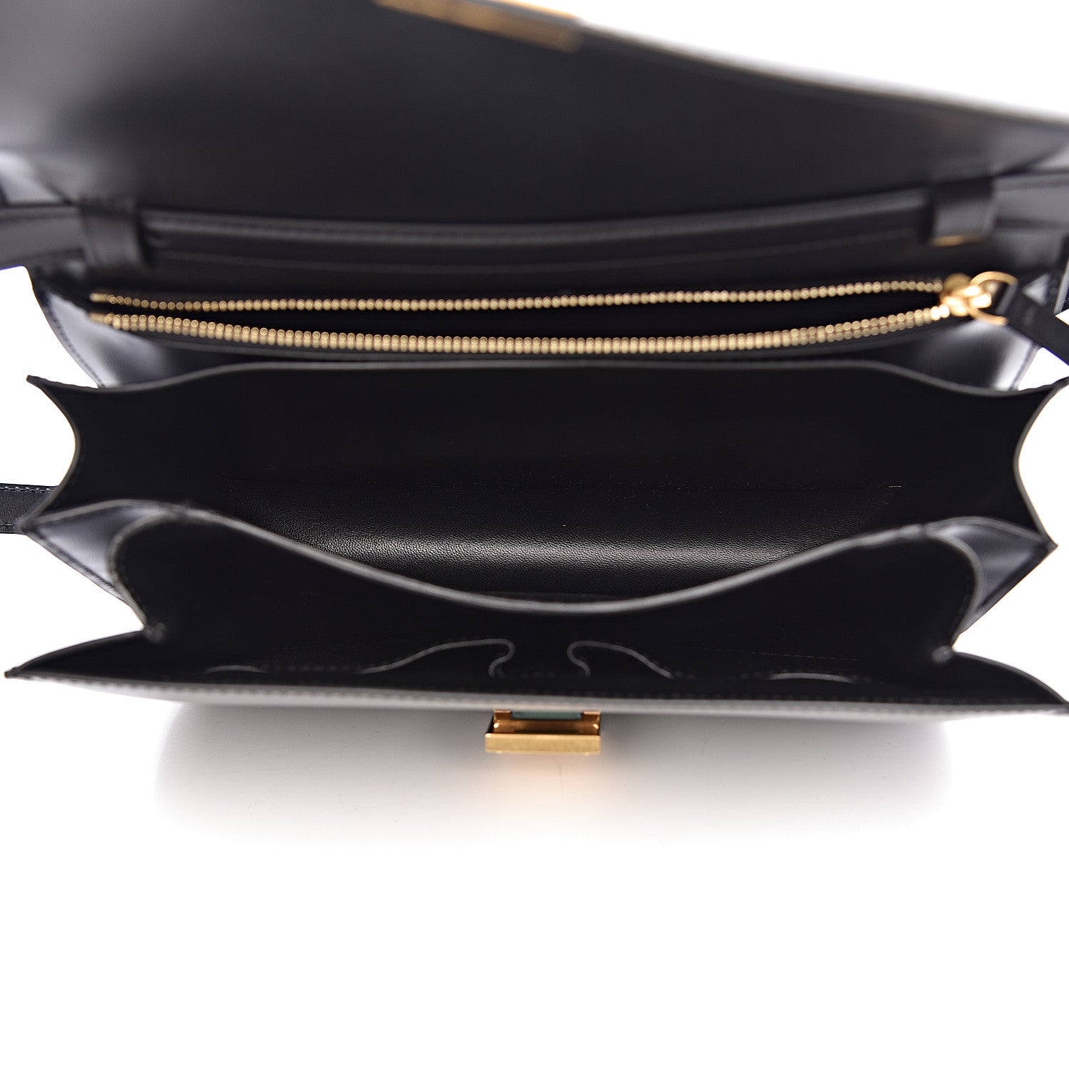 Celine Box Calfskin Medium Classic Box Flap Bag Black 5 of 10