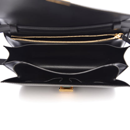 Celine Box Calfskin Medium Classic Box Flap Bag Black 5 of 10