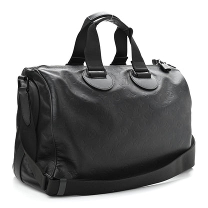 Louis Vuitton Calfskin Shadow Monogram Mens Speedy Bandouliere 40 3 of 11