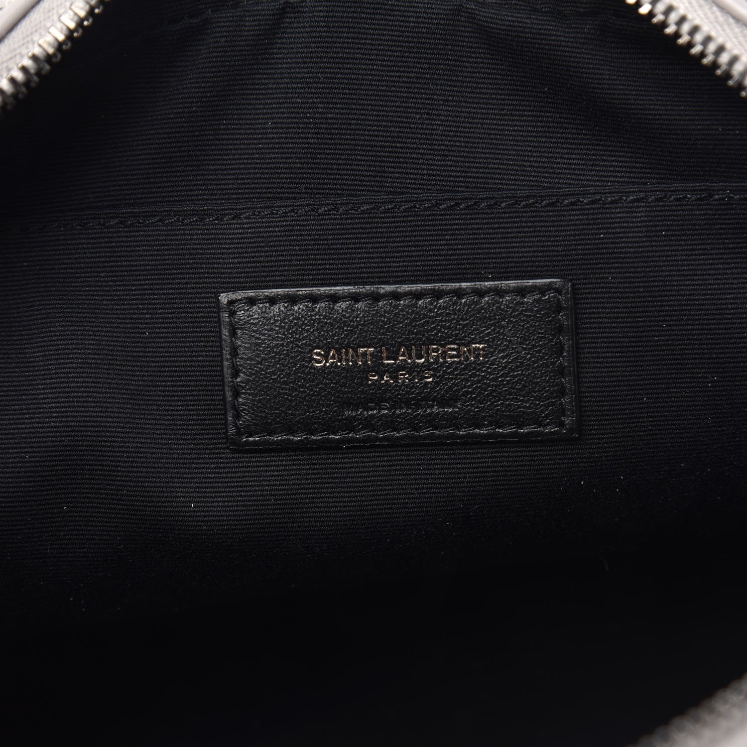 Saint Laurent Calfskin Matelasse Monogram Lou Camera Bag Granite 6 of 10