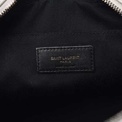 Saint Laurent Calfskin Matelasse Monogram Lou Camera Bag Granite 6 of 10
