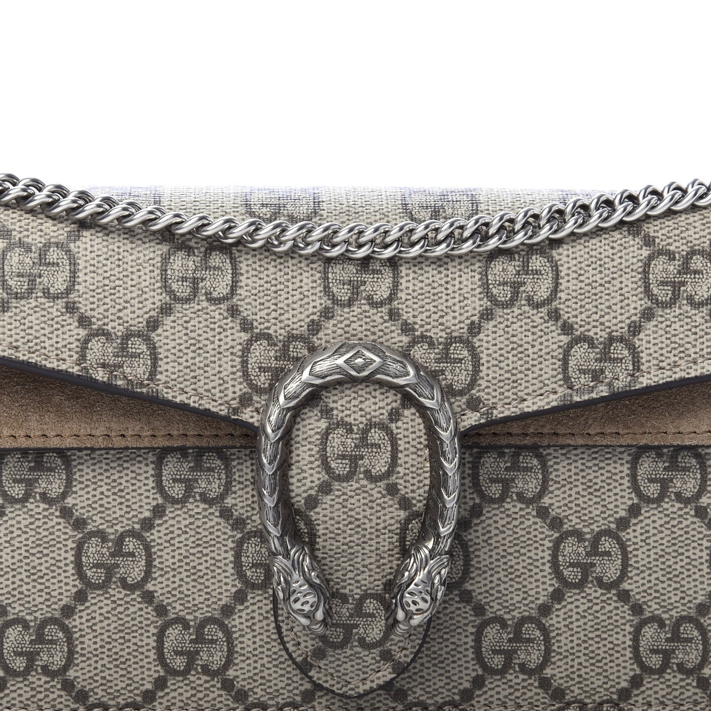 GG Supreme Monogram Super Mini Dionysus Shoulder Bag Taupe