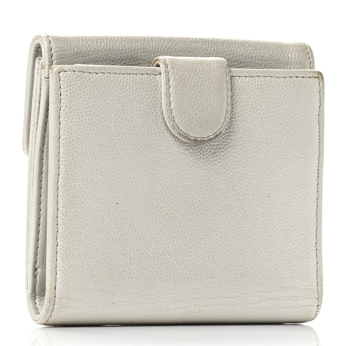 Caviar Sevruga French Compact Wallet White