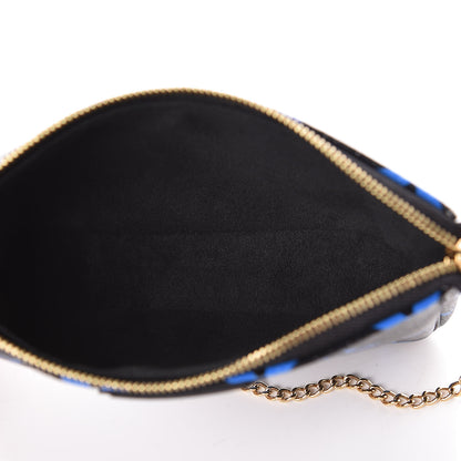 Louis Vuitton Colored Monogram Mini Pochette Accessories Blue Black 5 of 6