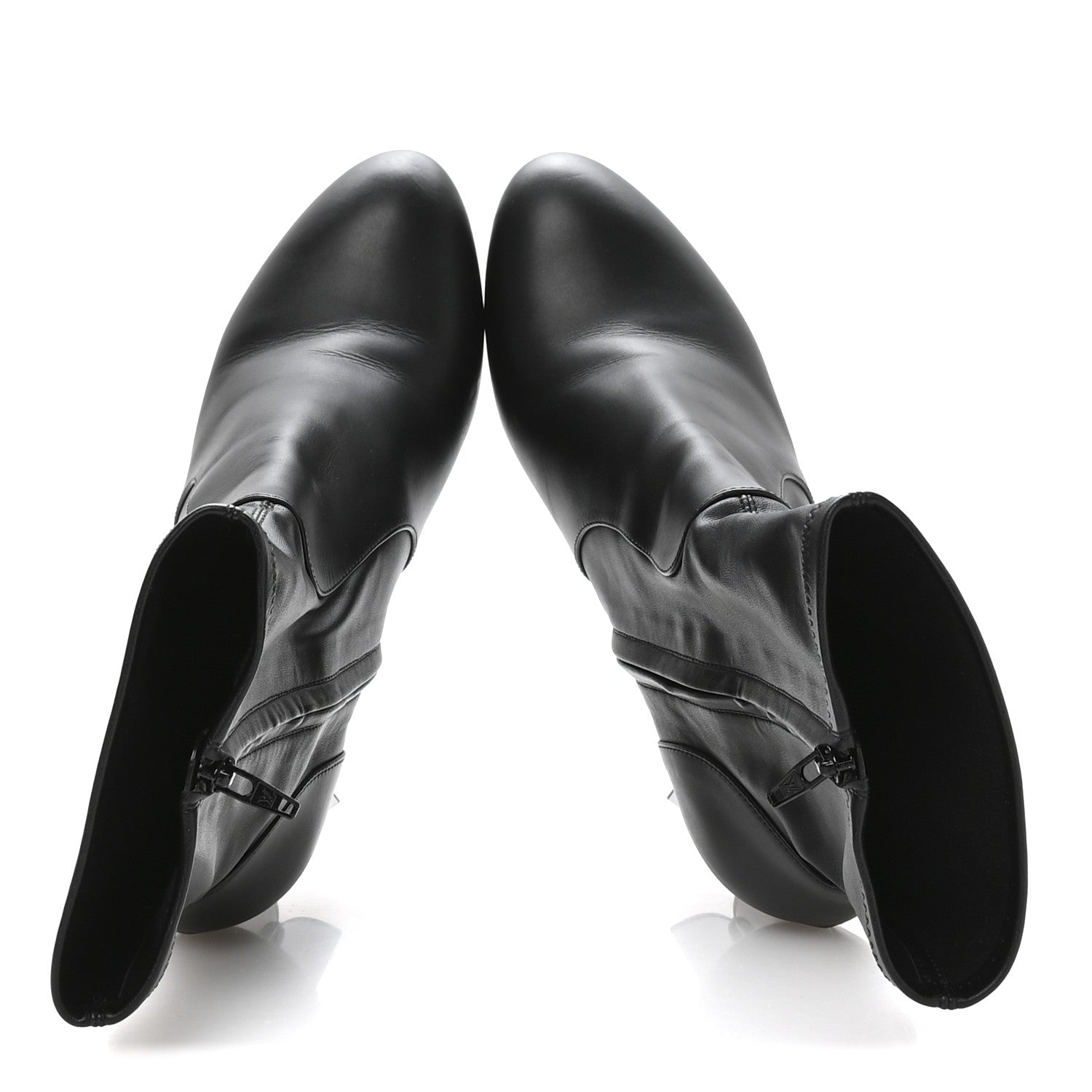 Louis Vuitton Calfskin Uniformes Silhouette Ankle Boots 39 Black 2 of 8