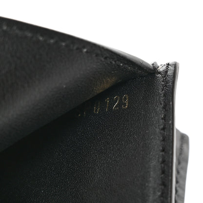 Louis Vuitton Monogram Flower Lock Compact Wallet Black 7 of 12