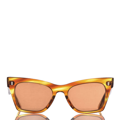 Celine Acetate Cat Eye Sunglasses CL 40052U Havana 2 of 7