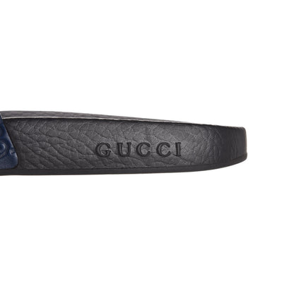 Gucci Guccissima Signature Slide Sandals 39 Blue 12 of 15