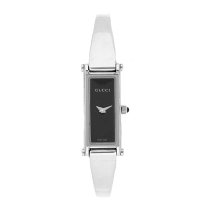 Gucci Stainless Steel 12mm 1500L Horsebit Quartz Watch Black 1 of 4