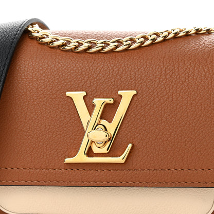Louis Vuitton Grained Calfskin Lockme Tender Chataigne Brown 7 of 11