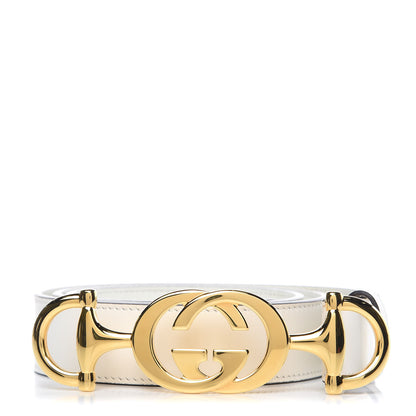 Gucci Moon Calfskin Zumi 30mm Belt 90 36 Off White 1 of 8