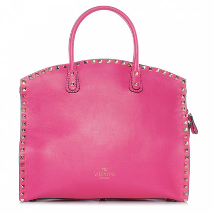 Valentino Garavani Vitello Rockstud Dome Shopper Pink 1 of 7