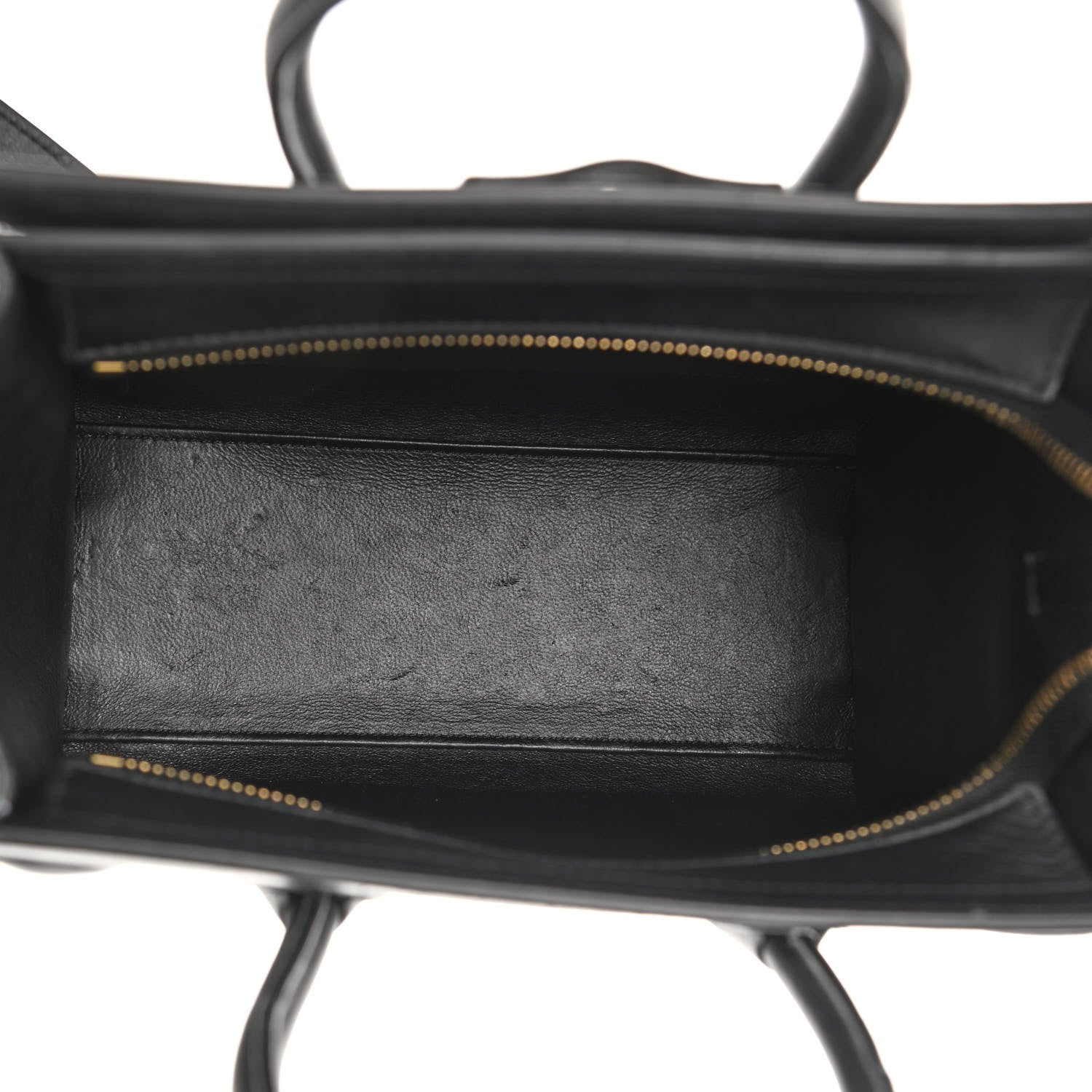 Celine Smooth Calfskin Nano Luggage Black 9 of 14
