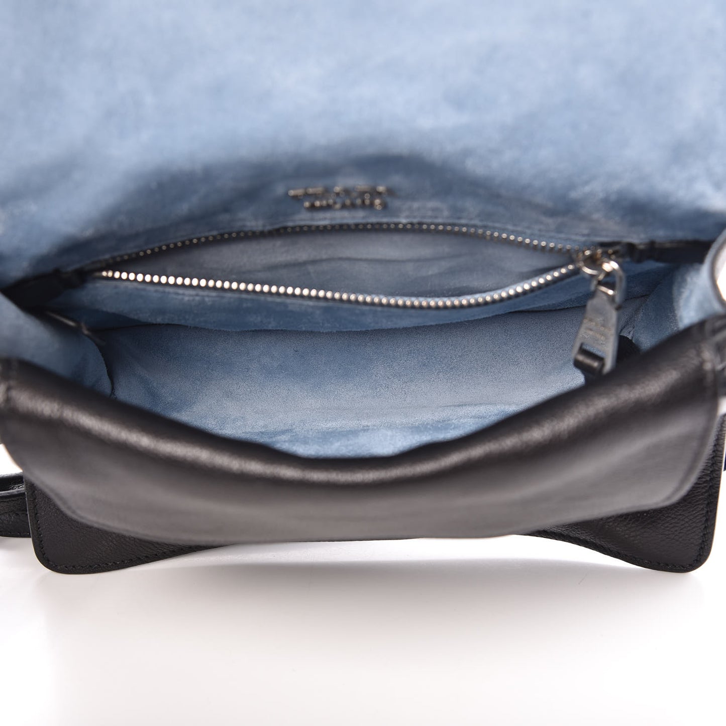 Glace Calfskin Studded Etiquette Flap Black