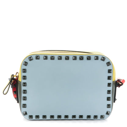 Valentino Garavani Calfskin Colorblock Rockstud Camera Crossbody Bag Multicolor 1 of 7
