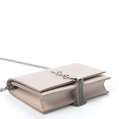 Saint Laurent Smooth Calfskin Classic Monogram Kate Tassel Chain Wallet Marble Pink 3 of 9